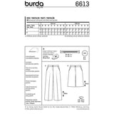 Patron N°6613 Burda : Pantalon évasé