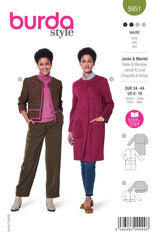 Patron Burda n°5951 : Veste & Manteau