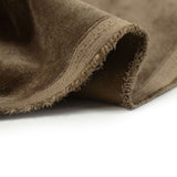 Velours polyester côtelé marron corde