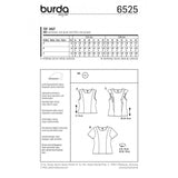 Patron Burda n°6525:  Top simple