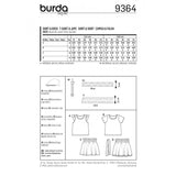 Patron Burda n°9364: Tee-shirt enfant
