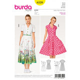 Patron Burda n°6520 : Robe style chemise