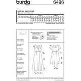 Burda Boss N ° 6496: Vestido de caché-coeur