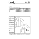 Patron Burda n°6161: Kimono ceinturé femme