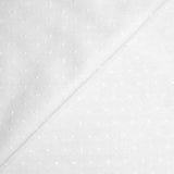 Tissu Voile Plumetis coton blanc