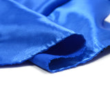 Unique blue polyester satin electric blue