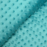 Polaire minky relief turquoise