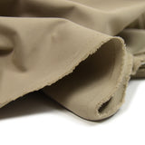 Gabardine polycoton sergé beige foncé