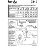 Patron Burda n°9349: Survêtement bébé