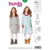 Patron Burda n°9286: Robe à poches enfant
