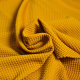 Jersey nid d'abeille moutarde
