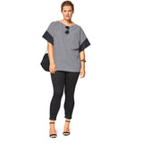 Patron Burda n°6445: Tee-shirt encolure ronde