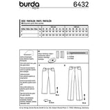 Patron Burda n°6432: Pantalon évasé