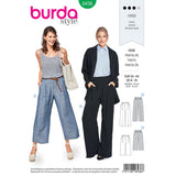 Patron Burda n°6436: Pantalon larges