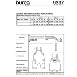 Patron Burda n°9337: Salopette enfant