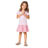 Patron Burda n°9341: Robe Tee-shirt enfant