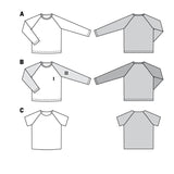Patron Burda n°9346: Tee-shirt enfant simple
