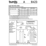 Patron Burda n°6423 : Robe à bretelle