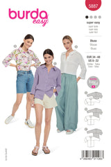 Patron Burda n°5887 : Blouse