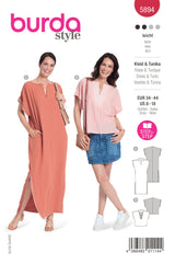 Patron Burda n°5894 : Robe & Tunique
