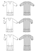Patron Burda n°5907 : Robe
