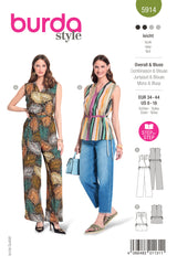 Patron Burda n°5914 : Combinaison & Blouse