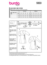 Patron Burda n°5933 : Robe