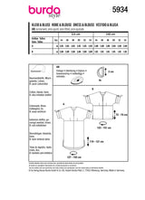 Patron Burda n°5934 : Robe & Blouse