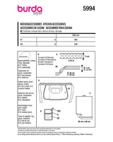 Patron Burda n°5994 : Accessoires de cuisine