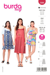 Patron Burda n°5996 : Robe