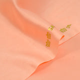 Satin mat toucher soie rose saumon