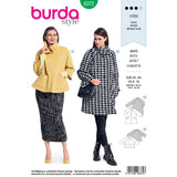 Patron Burda n°6372: Veste raglan