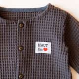 Étiquettes tissées  "Haut les Coeurs " x 5