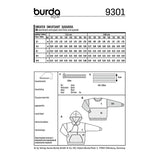 Patron Burda n°9301: Sweat-shirt