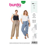 Patron Burda n°6218 : Pantalon – forme droite –  poches plaquées
