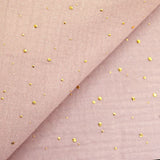 Double gaze nude confettis doré