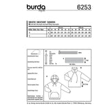 Patron Burda n°6253 Sweatshirt