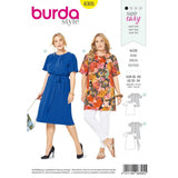 Patron Burda 6305 - Robe plis à l'encolure