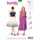 Patron Burda 6341 - Jupe à plis creux