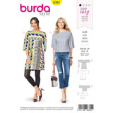 Patron Burda 6345 - Robe à manches amples