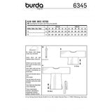 Patron Burda 6345 - Robe à manches amples