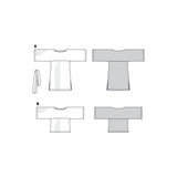 Patron Burda 6345 - Robe à manches amples