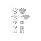 Patron Burda 9326 - Tee-shirt enfant