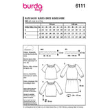 Patron Burda n°6111: Blouse & Robe