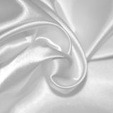 Satin Polyester uni Blanc