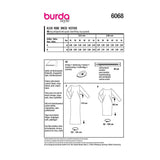 Patron Burda n°6068 : Robe