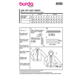 Patron Burda n°6090: Veste
