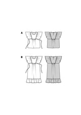 Burda Children's Boss N ° 9244: Blusa y vestido
