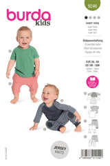 Patron Burda Enfant n°9246 : Ensemble bébé