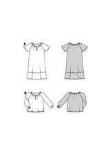 Burda children's boss n ° 9247: dress & blouse